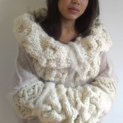 Ecru Cable Cardigan